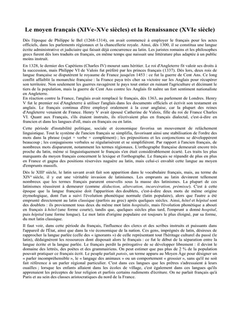 moyen français.